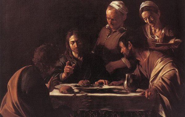 Caravaggio Merisi Cena in Emmaus Brera 