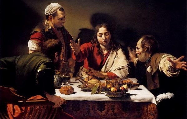 Caravaggio Merisi Cena in Emmaus Londra