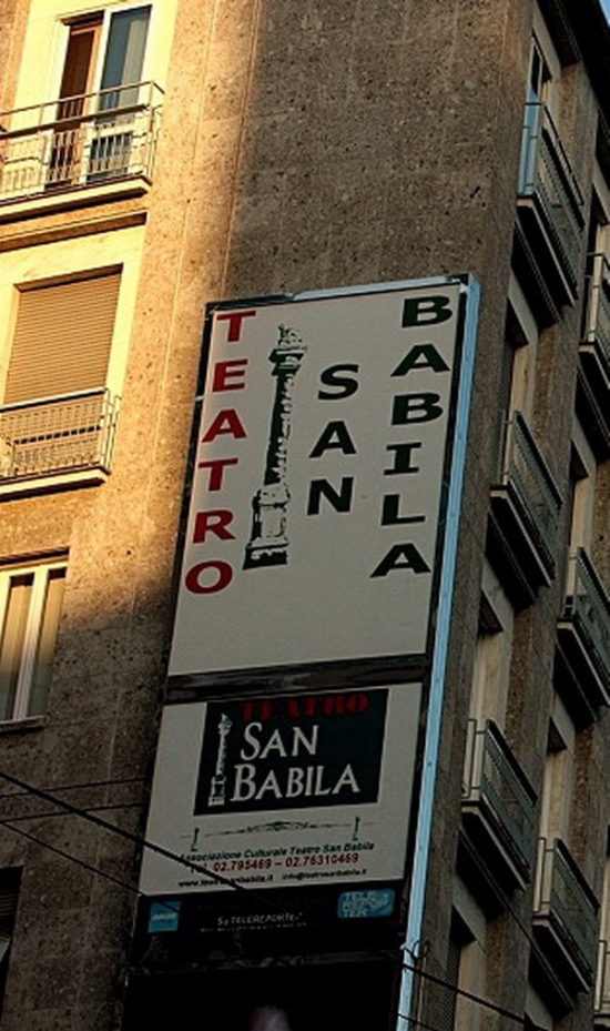 insegna teatro San Babila