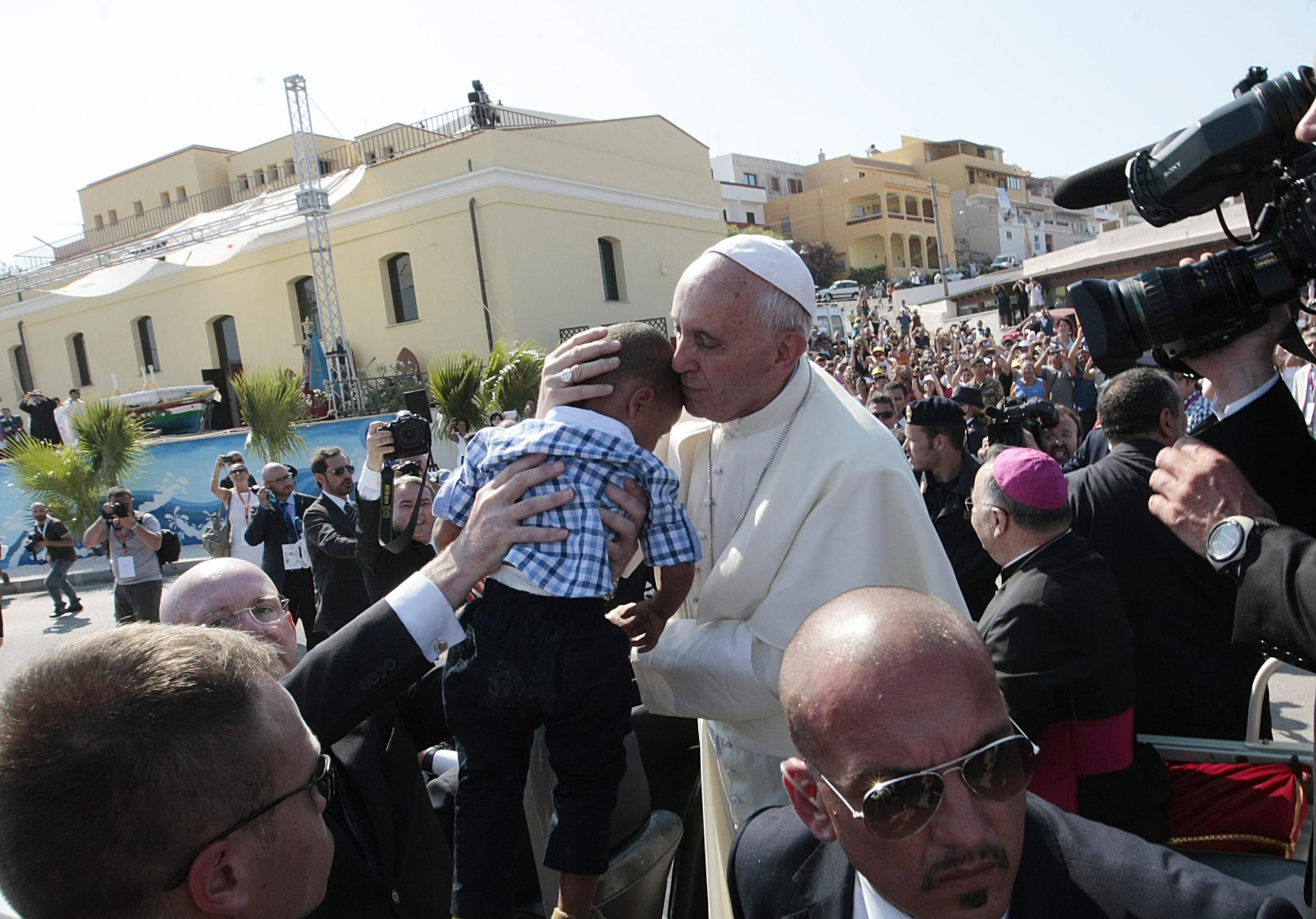 Papa Francesco a Lampedusa