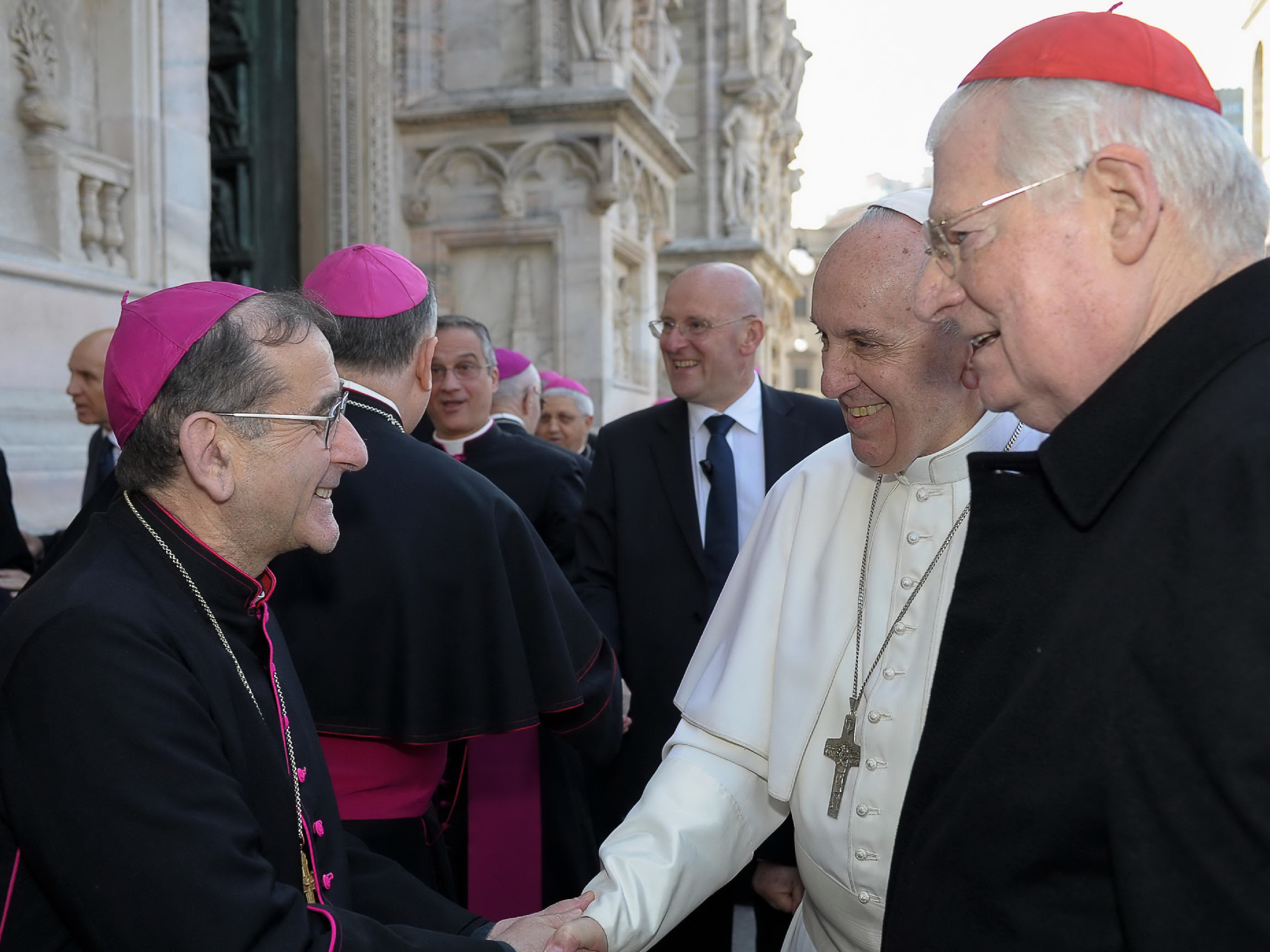 Delpini, papa Francescoe e Scola