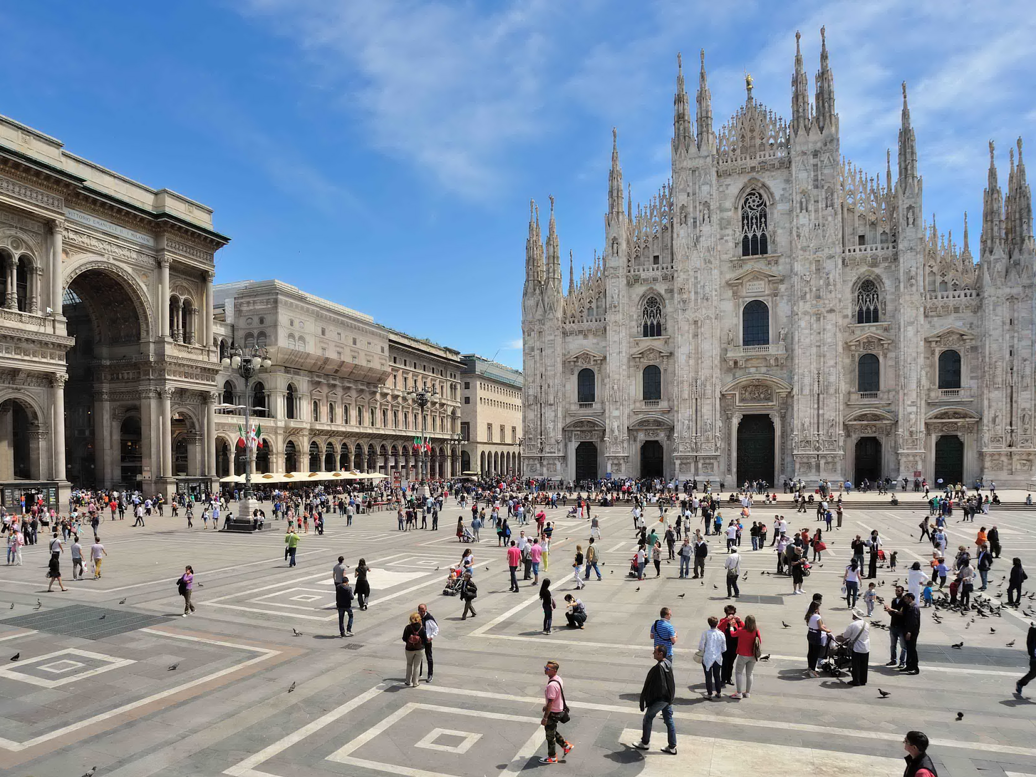 Milano Piazza  Duomo e Galleria Vittorio Emanuele