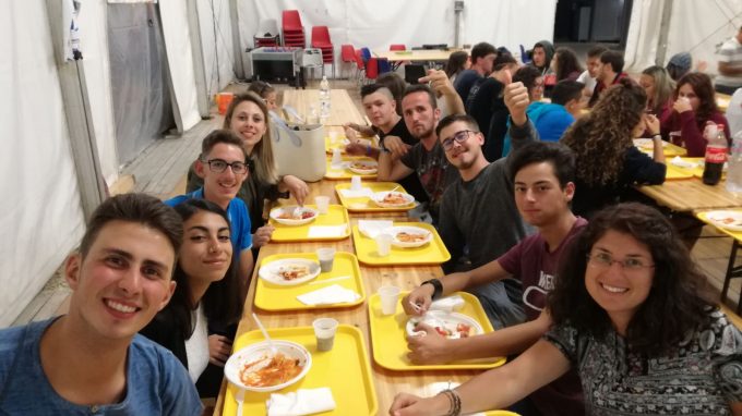 Una festa con i ragazzi di Amatrice