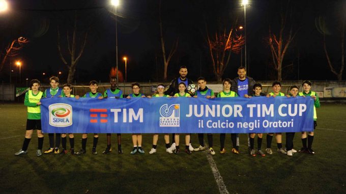 Foto di gruppo in campo