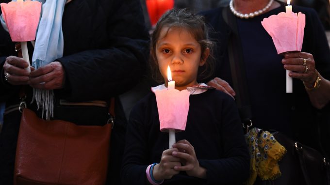 Fatima San Giuseppe della Pace processione aux flambeaux