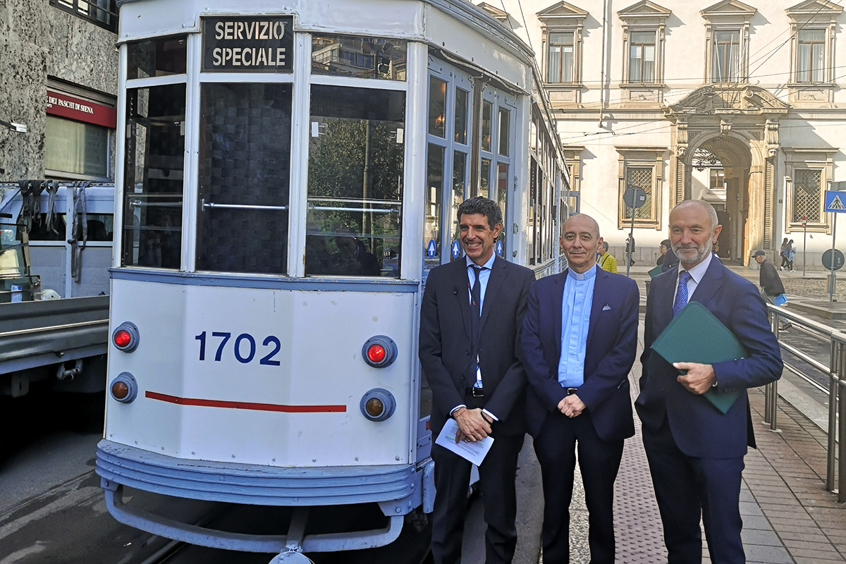 Giorgio Trivellon, amministratore delegato della Duomo Viaggi don Massimo Pavanello, responsabile della Pastorale del turismo dell’Arcidiocesi di Milano Silvano Mezzenzana, Cropped