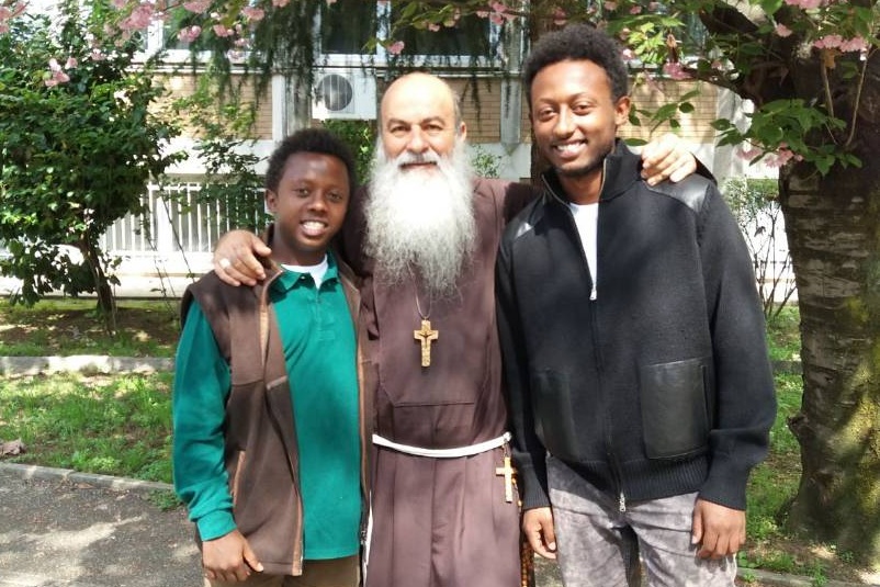 Tewodros e Abyi e Mons. Pagano