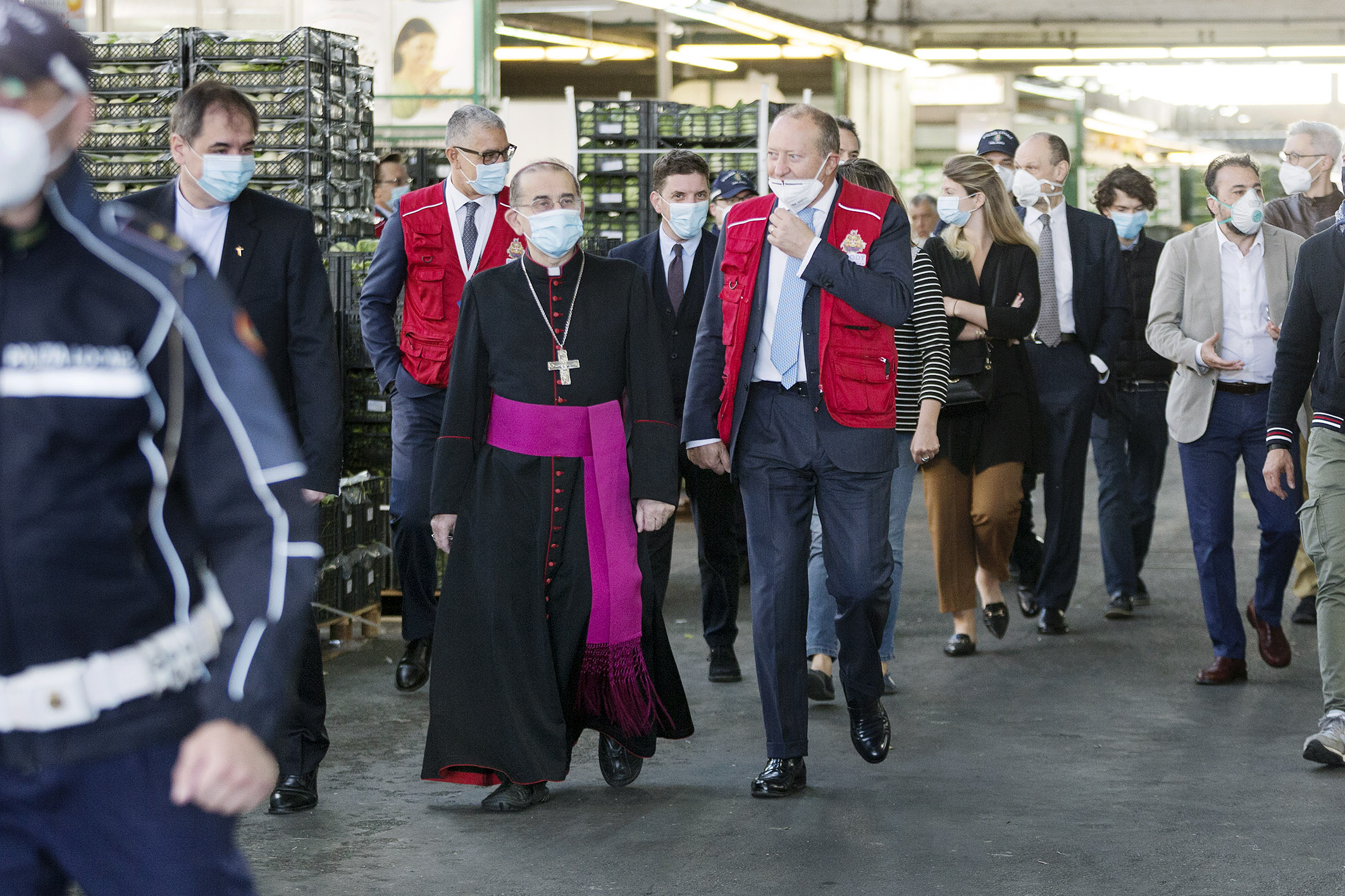 La visita dell'Arcivescovo al Mercato agroalimentare di Milano (27 maggio 2020)