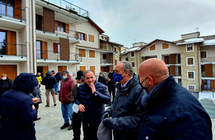 La manifestazione ad Amatrice (foto Sir)