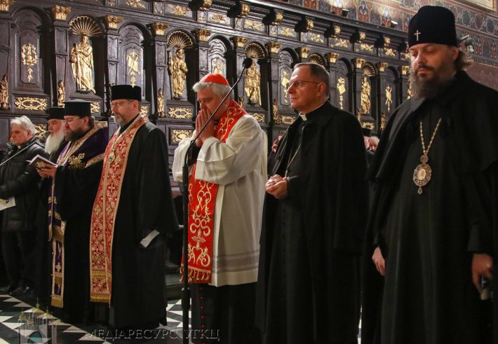 Un momento della preghiera (foto Chiesa greco-cattolica)