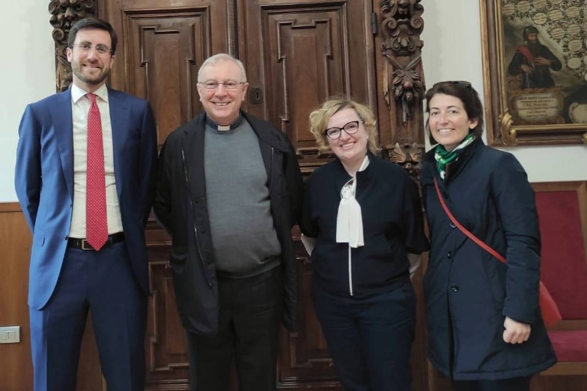 Monsignor Faccendini e i responsabili del Cav