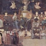 Un particolare dell'Allegoria del Buongoverno di Ambrogio Lorenzetti