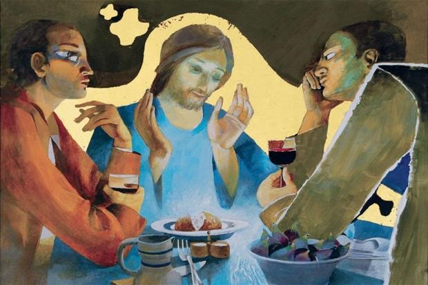 Pellegrini di Emmaus (Arcabas, 2006)