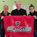 Da sinistra, Massimo Achini, padre Ihor e Valentina Piazza (foto Csi)