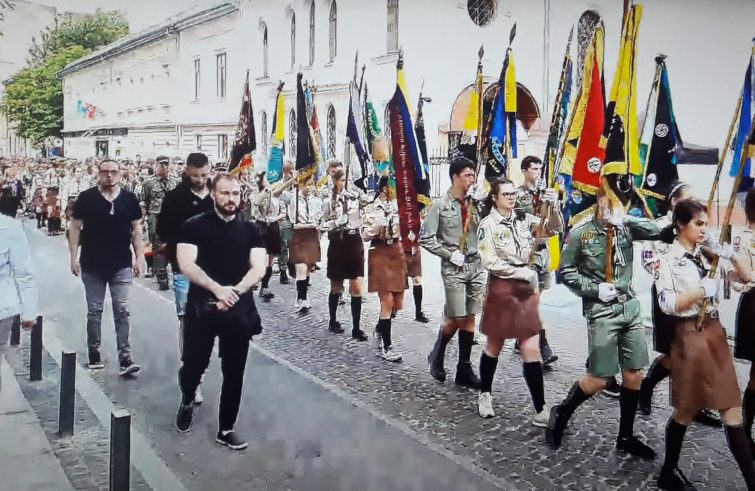 Il corteo a Leopoli (foto Sir)