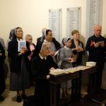 Le Suore della Riparazione durante una celebrazione nella loro Casa generalizia