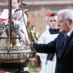 Il Presidente della Repubblica Sergio Mattarella in occasione della cerimonia di accensione della Lampada di San Francesco (foto di Paolo Giandotti - Ufficio Stampa per la Stampa e la Comunicazione della Presidenza della Repubblica)