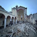La Cattedrale di Iskenderun distrutta dal sisma (foto padre Antuan)