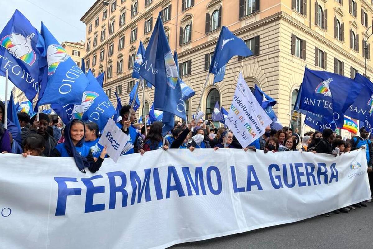 Una manifestazione di Europe for peace