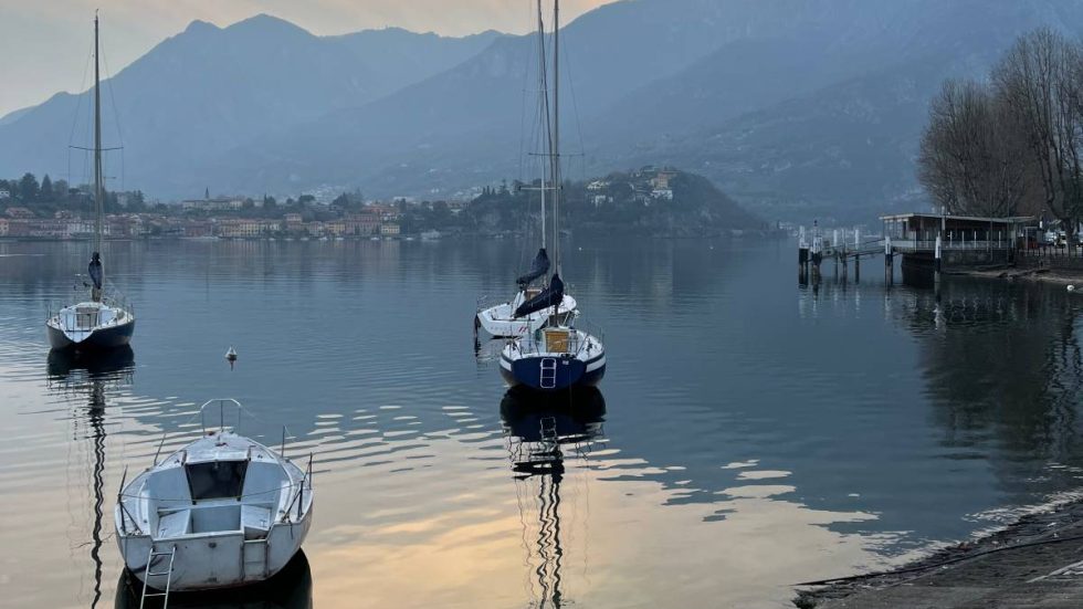 Barche sul lago a Lecco